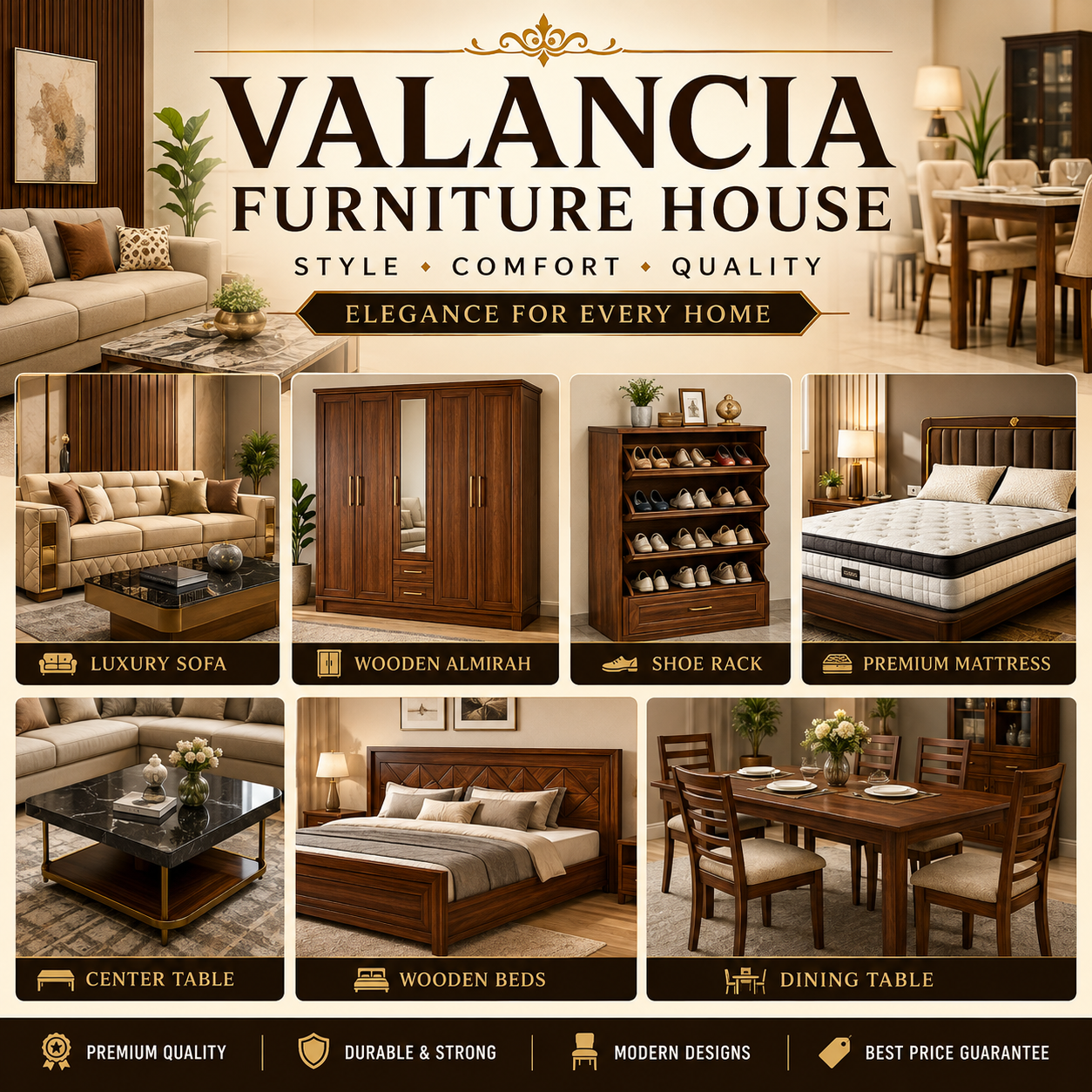 Valancia Furniture House workshop